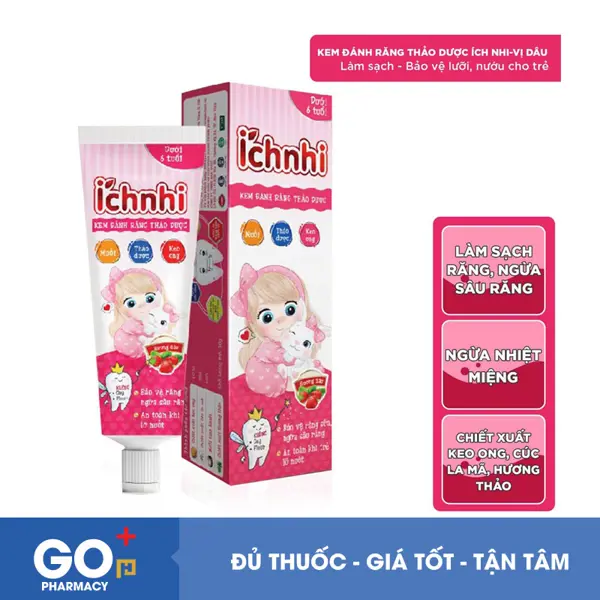Kem đánh răng Ích nhi dưới 6 tuổi
